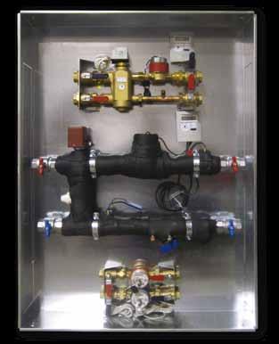 MODULI DI CONTABILIZZAZIONE Modulo premontato per riscaldamento e raffrescamento con produzione di acqua calda sanitaria centralizzata e acqua fredda sanitaria Versioni disponibili: DN25