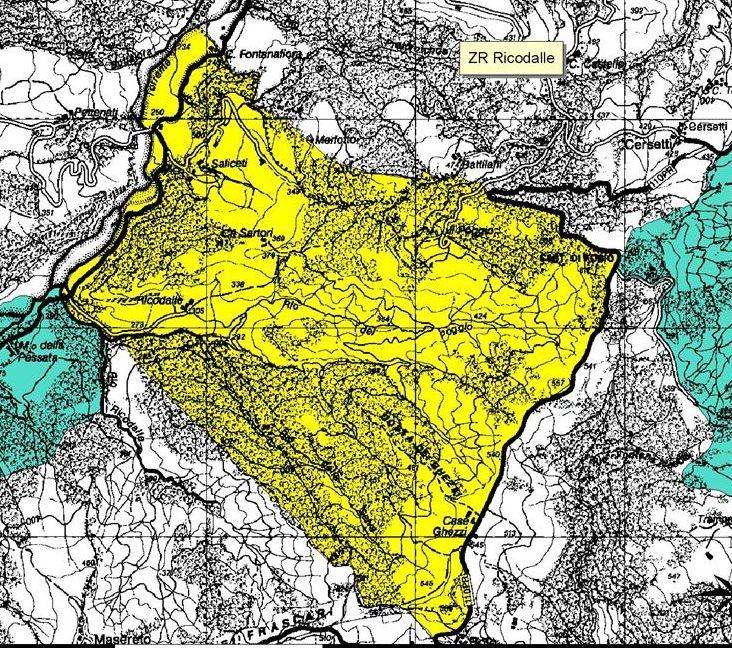 pag 73 Ricodalle - Comune Solignano-Varano ; Sup 381.82; Tipo B1 A est strada comunale Case Grezzi verso nord da loc.