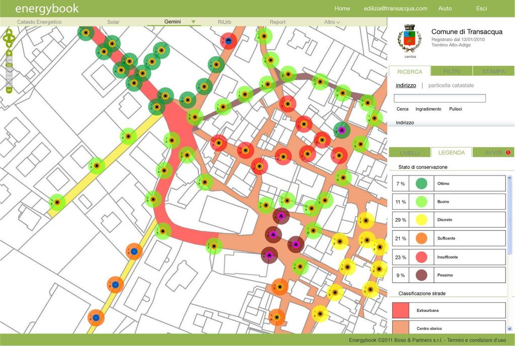 Creazione di mappe tematiche che rappresentano le