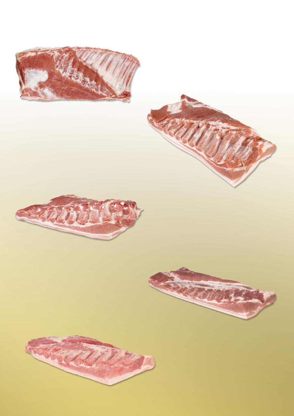 PORK BELLY / PANCETTA Pork belly bone in: grade deli/a/b / Pancetta con osso: qualità deli/a/b Article numero: 9784/9787/9790 Pork belly single ribbed 20x50 grade deli/a/b grade / Pancetta 20x50 con