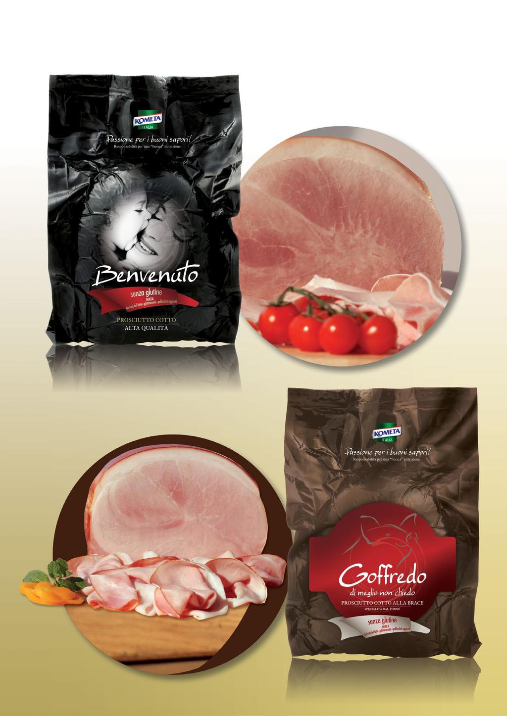 COOKED HAMS / PROSCIUTTI COTTI DA COSCIA INTERA BENVENUTO cooked pork ham high quality / Prosciutto cotto alta qualitá BENVENUTO 1/1,