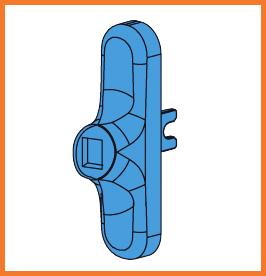 Closing pressure adjustment of 0,5 mm. Stainless steel pre-assembled counterplates. A503110XX A503111XX A503112XX A50409555 Cremonese reversibile Cremonese reversibile.