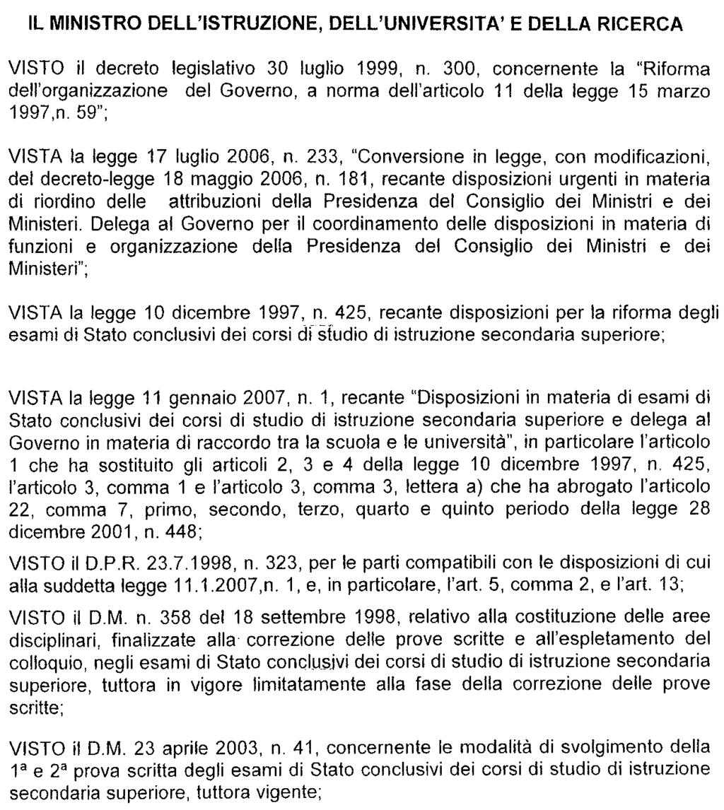 Decreto ministeriale 3 marzo 2009, n.