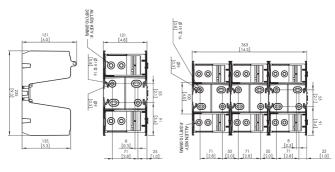 fuses 1-60a Portafusibili per fusibili 70-100A -