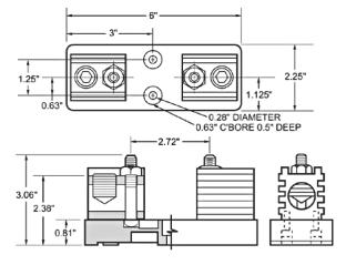 Portafusibili per fusibili 125-200A - Fuseholders for fuses