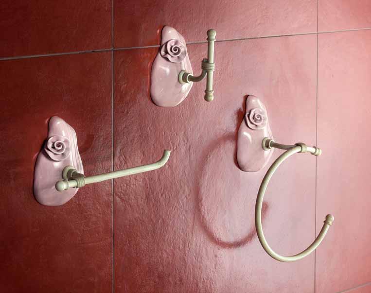 B53 Portarotolo/Toilet roll holder L cm 22 - SP cm 8 B54 Appendino/Toilet hook L