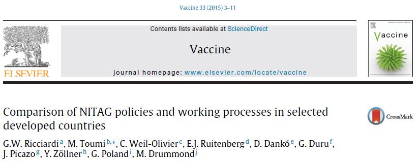 This study supports previous findings about the heterogeneity of NITAGs processes, potentially explain the disparity in access to vaccinations and immunization programs across Europe The decision