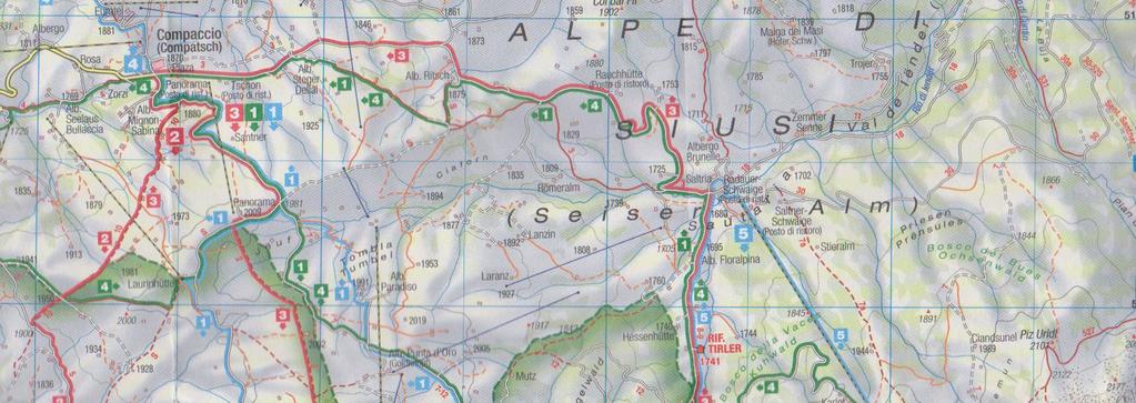 5.ITINERARIO : Anello della Cresta di SIUSI Partenza e Arrivo: Saltria (1680mt.) Dislivello: 300 mt.