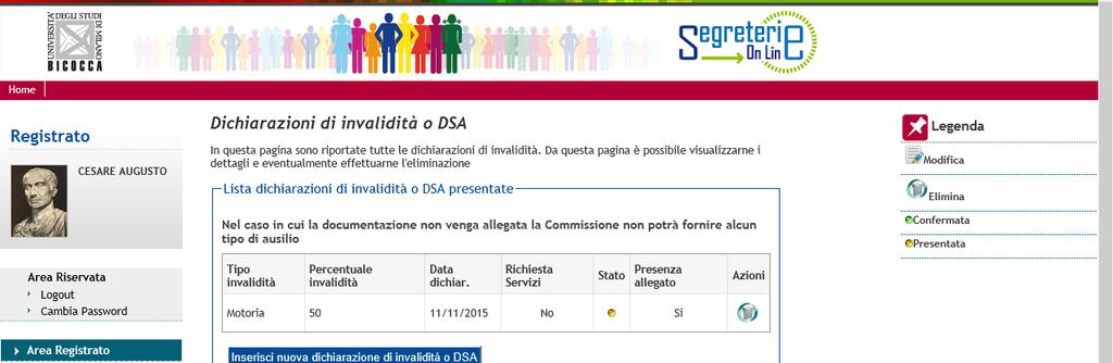 certificato cliccando su Inserisci Allegato: Cliccare su Avanti: