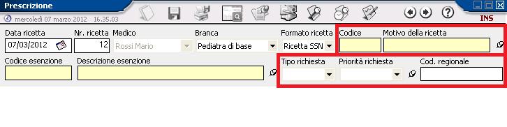 Archivio Preferiti E possibile ricerca la prestazioni nell archivio dei preferiti preventivamente creati. Per fare questo selezionare la voce sulla sinistra Preferiti.