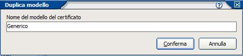 Come creare un certificato personalizzato Per creare un certificato personalizzato selezionare il certificato Generico ad esempio, e cliccare su Duplica modello Rinominare il certificato con la