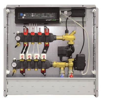 Regolazione climatica Command Mix SET COMMAND MIX PREASSEMBLATO - Cassetta Light COM - Collettore elite black-line - Regolazione Command Mix - Smartbase - Connettori - Sonda