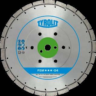 TYROLIT offre dischi da taglio a secco saldati a laser o direttamente sinterizzati, che rispondono ai più alti standard qualitativi e di sicurezza. Forma N.