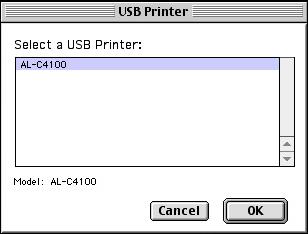 3. Fare clic su Modifica in Selezione stampante USB nella finestra di dialogo visualizzata per selezionare la stampante.