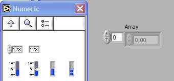 L array ypuò essere creato sia come valore di ingresso (controllo),