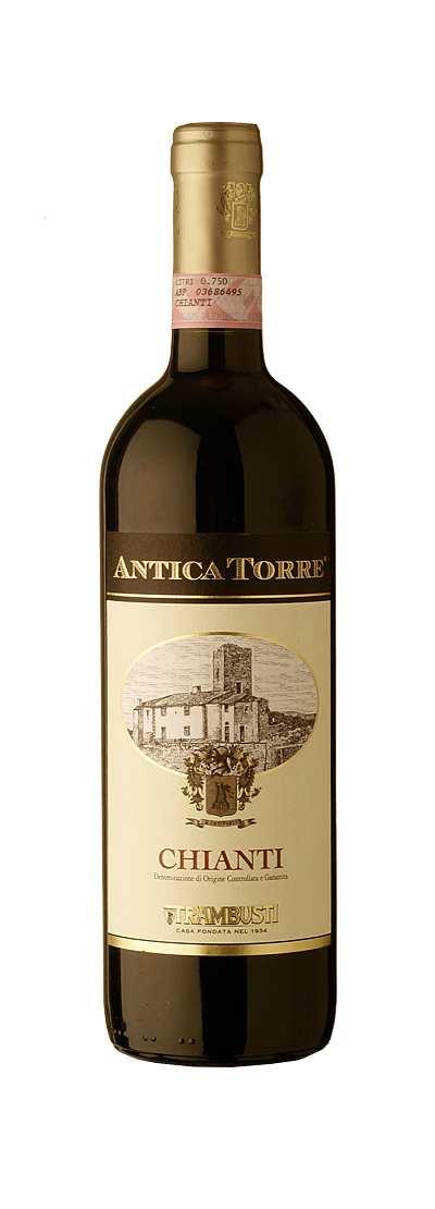 Chianti Marchio: Antica Torre Denominazione: Chianti D.O.C.G. Vendemmia annata: 2010 Zona di produzione: prodotto nell'entroterra della Toscana, tra Firenze e Siena.