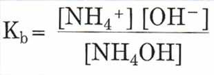 ACIDI E BASI DEBOLI Nel caso di basi deboli si parla di costante di ionizzazione basica o costante di protonazione Kb.