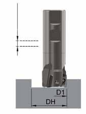 min. DH (mm) Profondita di Taglio max.