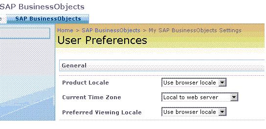 Impostazione delle preferenze 3. Nell'area "Impostazioni locali del prodotto" della sezione "Preferenze generali", selezionare la lingua corrente.