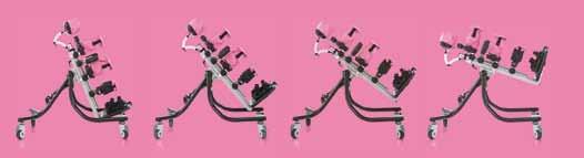 Lo stabilizzatore ortostatico Squiggles Stander è estremamente versatile: garantisce infatti tre modalità posturali diverse, offrendo in un unico ausilio un sostegno in posizione eretta, prona e