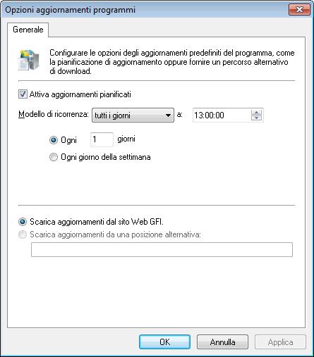 Schermata 149: Configurazione aggiornamenti all avvio dell applicazione 2.