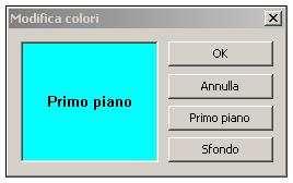 Modifica colori Consente di variare i colori della finestra Focalpoint attiva. Il riquadro di anteprima è importante per verificare quello che sarà il risultato finale.