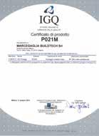 Telai prefabbricati IGQ Certificati di prodotto P021B IGQ Certificati di prodotto P021C HTP a telai prefabbricati PRATICUS a telai prefabbricati Italy IGQ Certificati di prodotto