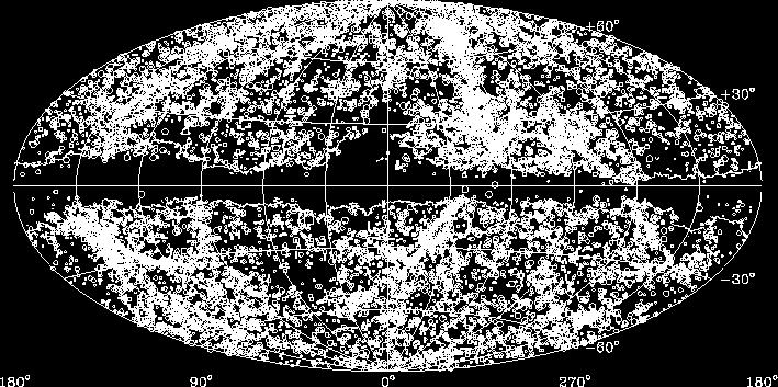 Questo é visibile come 2 strisce curve in una mappa come quella riportata qui sotto dove é mostrata la