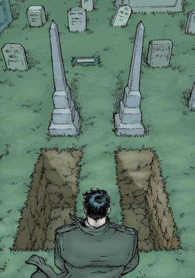 Bruce Wayne scopre che le tombe di Talia e Damian, che erano morti nel corso del fumetto, sono vuote.