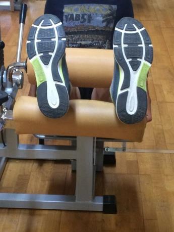 resistenza alla Sitting Leg Curl (3 serie da 15 ripetizioni).