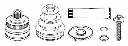 di GRASSO, FASCETTE E BULLONE 3B0 498 203B VW 2802 A4 1.9TDi 115HP 95-01 A6 1.