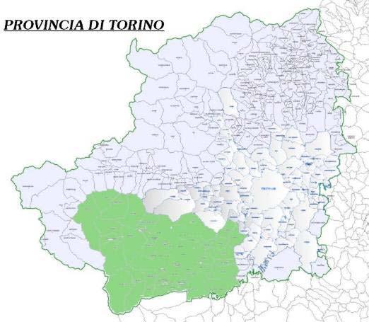 AREA AMBIENTE: ATTIVITÀ E TERRITORIO L AREA AMBIENTE opera nel Pinerolese, territorio a Sud Ovest della Provincia di Torino, per 47 Comuni e 159.