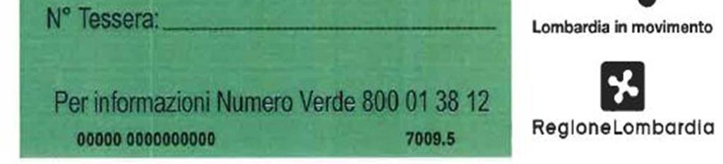 abbonamento IVOP personalizzato con il numero di tessera Io viaggio e con il relativo mese di validità.