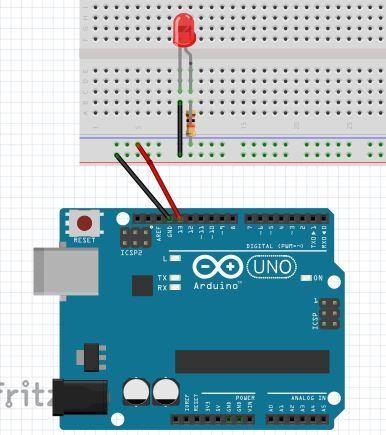 Accendiamo un led sulla BREADBOARD void setup() { pinmode(13,output); } void loop() {