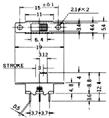 5 A - 50 V cc 324-507 Deviatore bipolare a cursore per