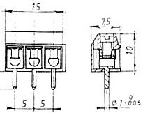 0 mm. Sezione: 10 mm² - tensione max: 450 V - foro bussola: 7.9 mm. Sezione: 16 mm² - tensione max: 450 V - foro bussola: 10 mm.