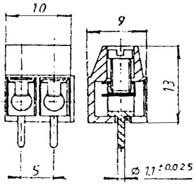 acciaio zincato. Sezione: 1.5 mm² - tensione max: 400 V - foro bussola: 2.9 mm. Sezione: 4 mm² - tensione max: 400 V - foro bussola: 3.2 mm.