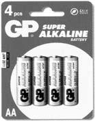 BATTERIE ALKALINE - SUPER ALKALINE GP Batteries Batterie Alkaline in blister GP SUPER ALKALINE Pile N microstilo LR 1