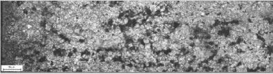 Fig. 3 Microstruttura del materiale con densità 7.1-H a) cementazione gassosa b) cementazione in plasma. Fig. 3 Microstructure of 7.1-H a) gas carburized b) plasma carburized. a b Memorie a b Fig.