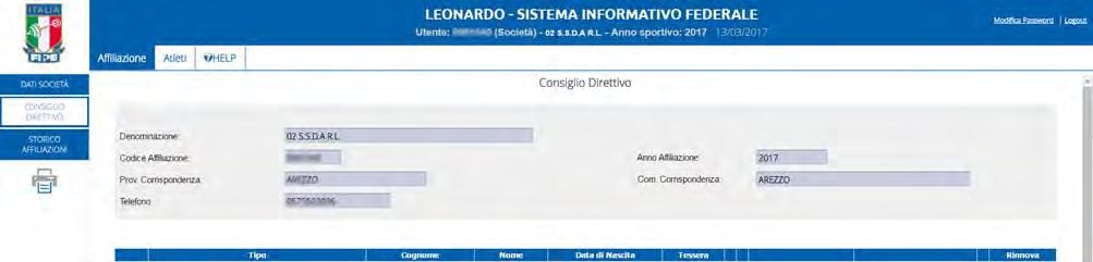 Società Sportiva di accompagnare gli atleti nelle gare nazionali, indicati nel