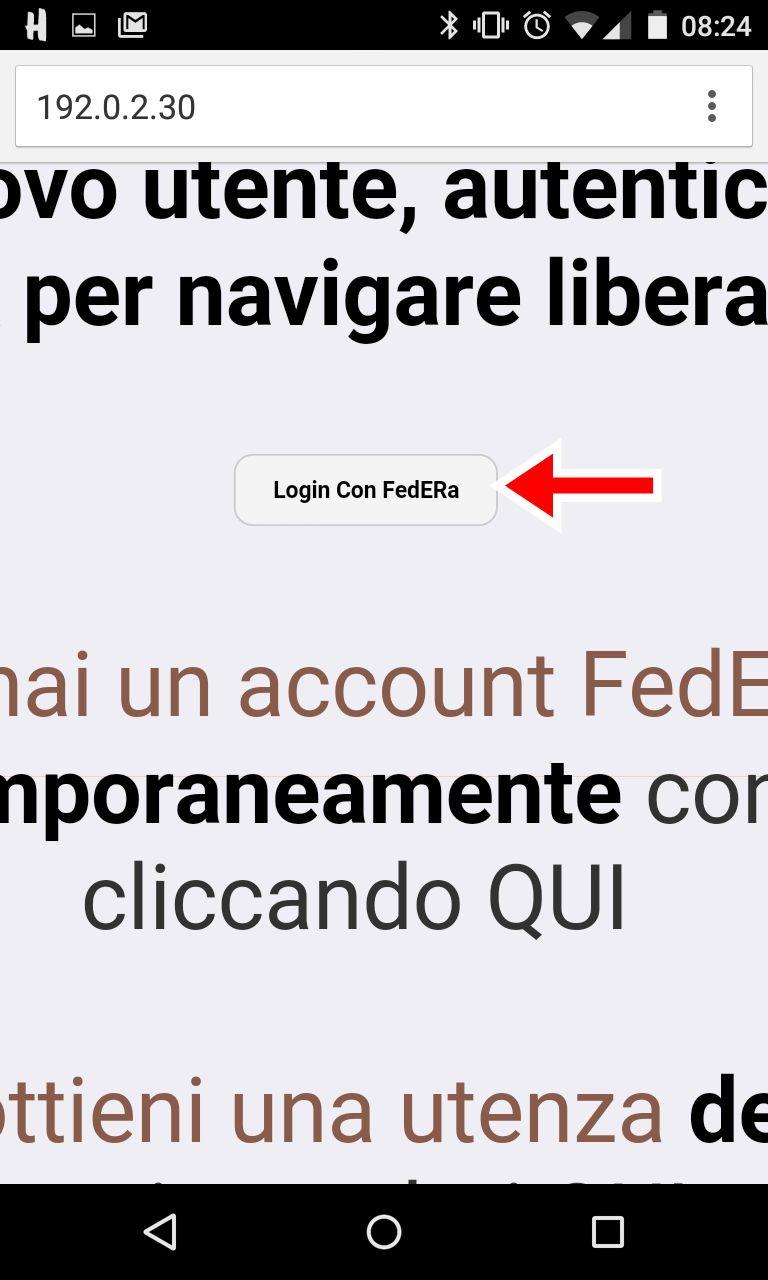 Se avete scelto Federa, inserite il nome del comune