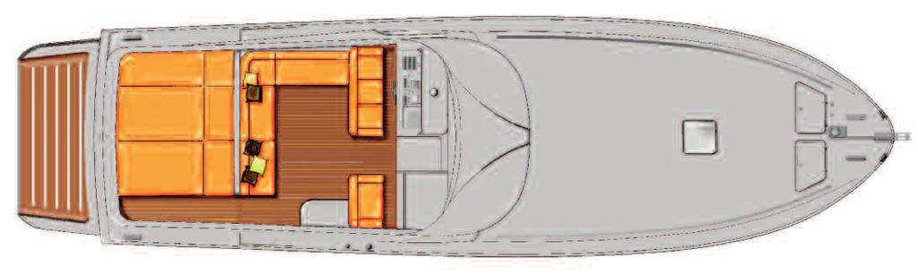 materiali di costruzione scafo e coperta: Scafo: Aramat Coperta: Aramat Hull and deck building materials: Hull: Aramat Deck: Aramat MAIN DECK Verniciatura: Scafo: gelcoat DSM l opera viva viene