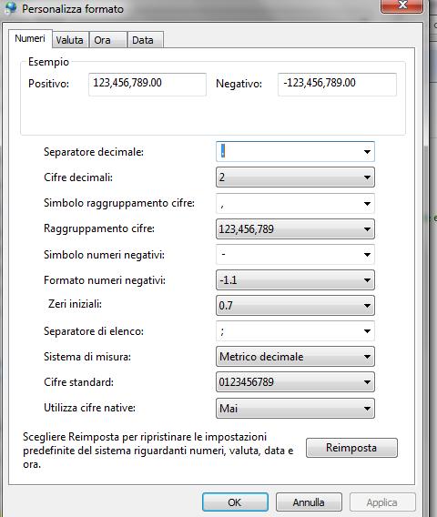 la scelta in Windows: