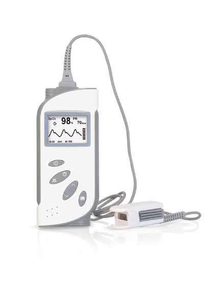 Pulsiossimetro palmare completo di sensore adulti Handheld pulse oxymeter complete with adult sensor 11200 Vital Test 169 Vital test è semplice e professionale, utilizzabile in terapia intensiva,