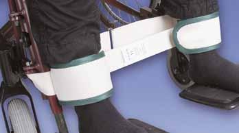 Misura universale con circonferenza 20-38 cm. Ankle restraint for use in a wheel chair with velcro closure.