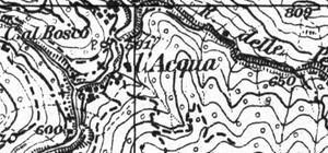 Carte topografiche Igm monocromatiche, a tre e cinque colori.