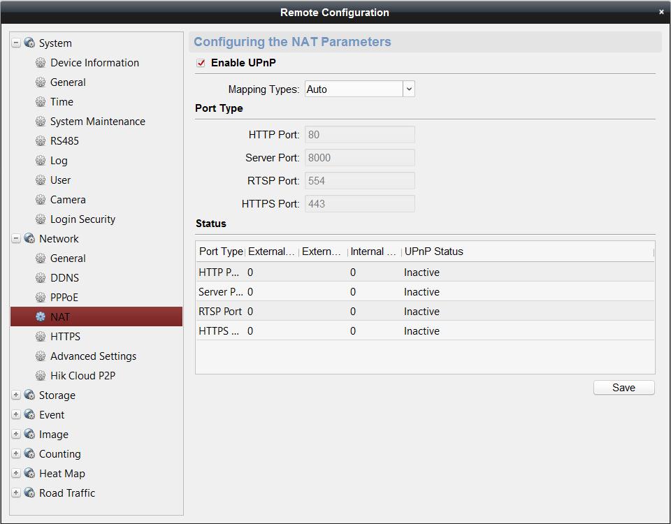 - Da menu locale: Configurazione>Rete>NAT e applicare la spunta su