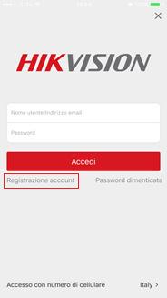 Nota importante Questo documento vi metterà a conoscenza dei passi da seguire su come registrare un account su Hik-Connect e su come visualizzare il video real time di un