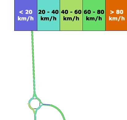 prossimità della rotatoria, punti dove le soste sono da addursi ad elementi fisici/geometrici, e quindi non riconducibili alla