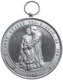 Medaglia con anello - Cristo stante di fronte - R/ Scritta AG - Medaglia a croce,